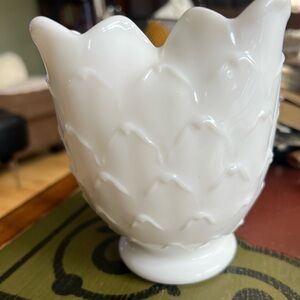 Vintage Imperial glass vase. Artichoke design.